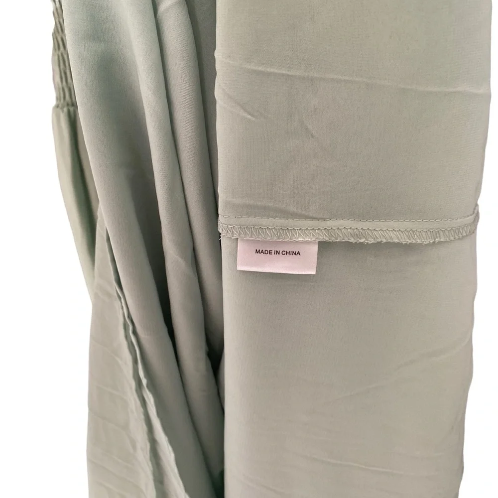 JessaKae Wandering Willoughby Ruffle Mint Green Midi Dress Womens Small - Picture 5 of 8